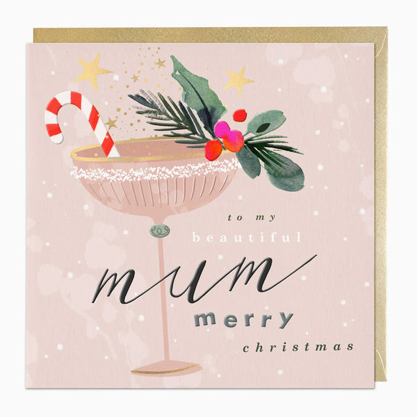 Whistlefish Beautiful Mum Luxury Christmas Card