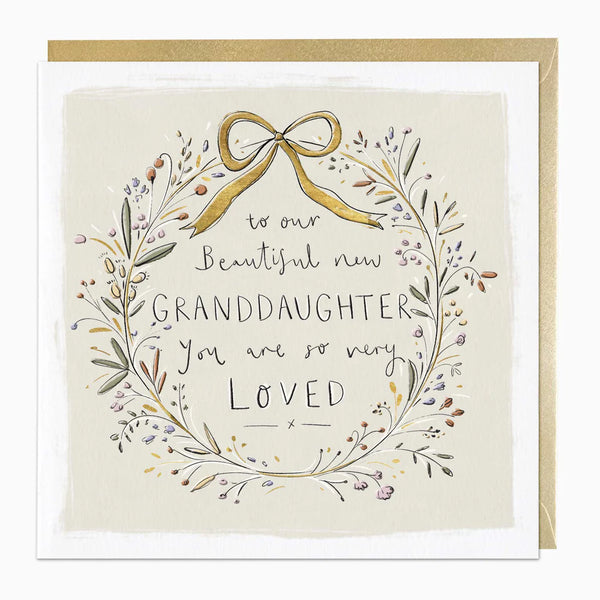 Whistlefish New Granddaughter Luxury Christmas Card