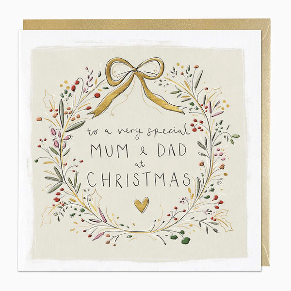 Whistlefish Special Mum & Dad Luxury Christmas Card