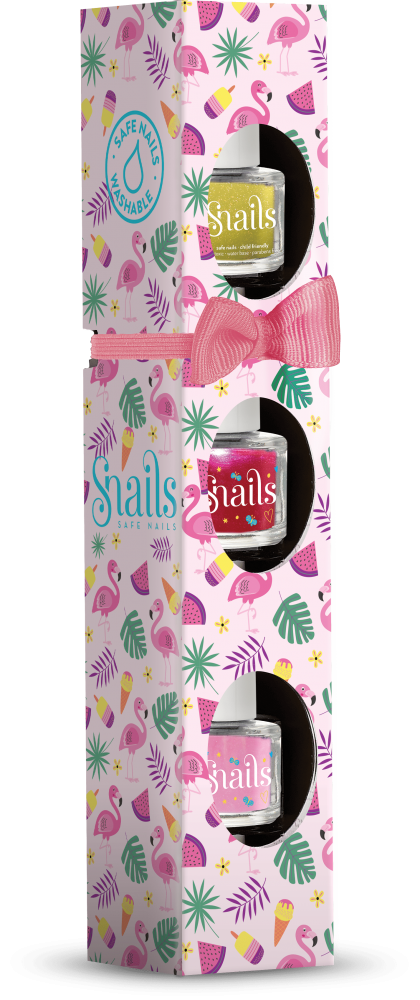 Snails Mini 3 Pack Nail Polish -  Flamingo