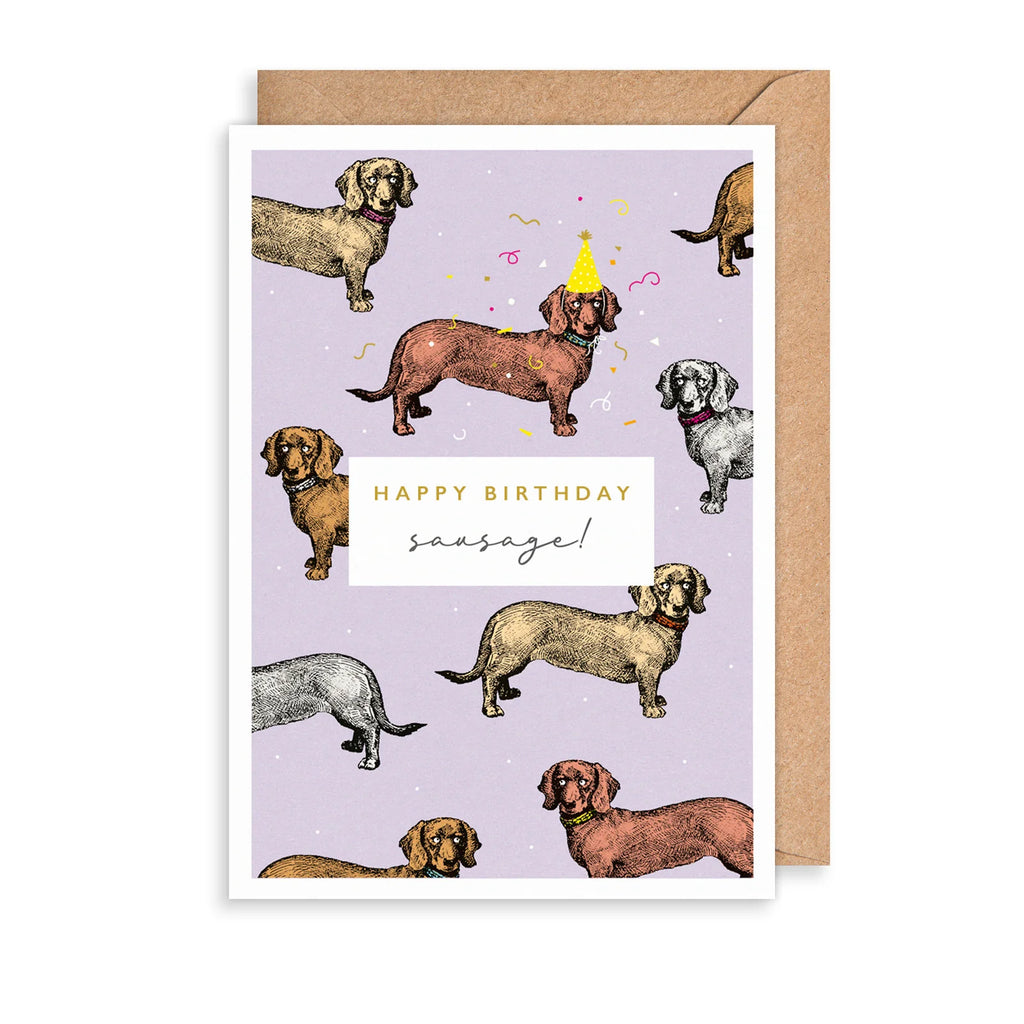 The Art File Birthday Sausage Greetings Card