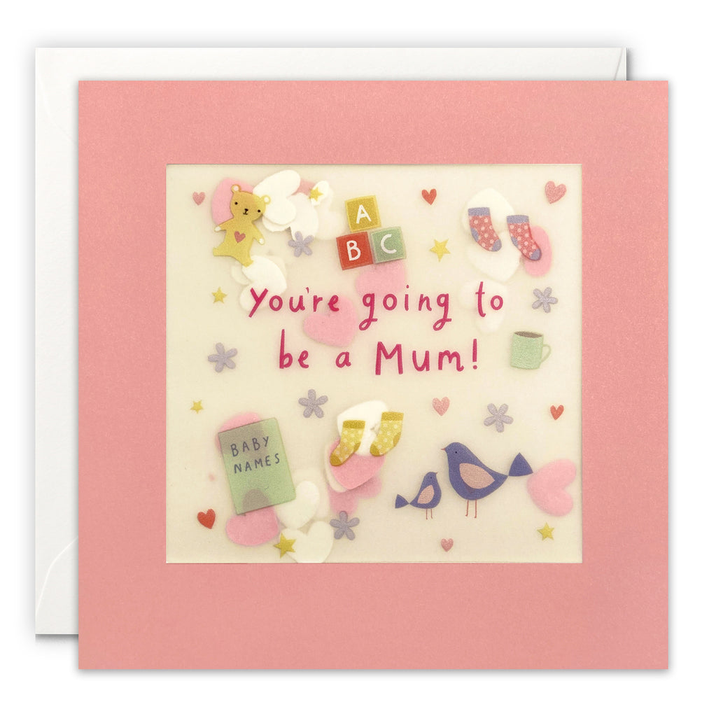 James Ellis Mum to be Paper Shakies Card