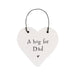 East of India Little Heart Sign - Hug For Dad