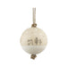East of India Wood Bauble - Snowy Houses
