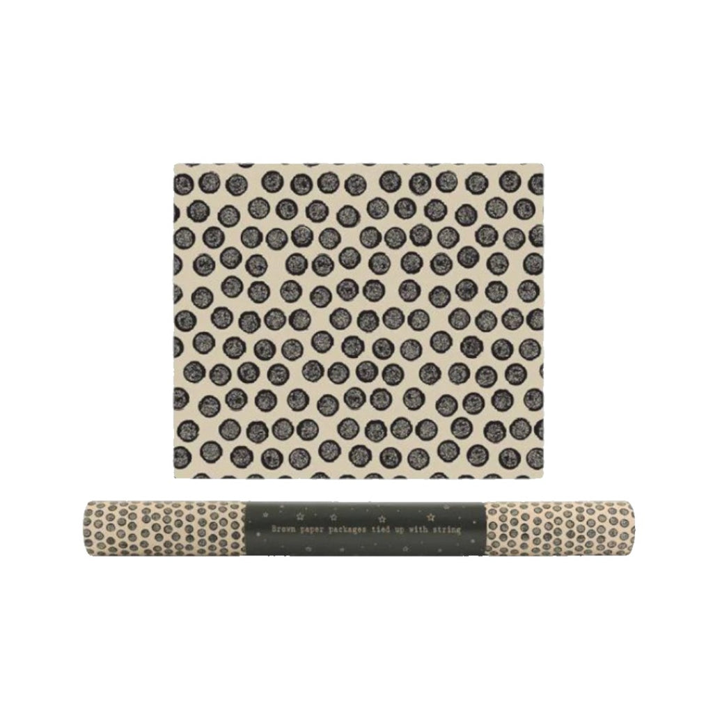 East of India Roll of Spotted Kraft Paper