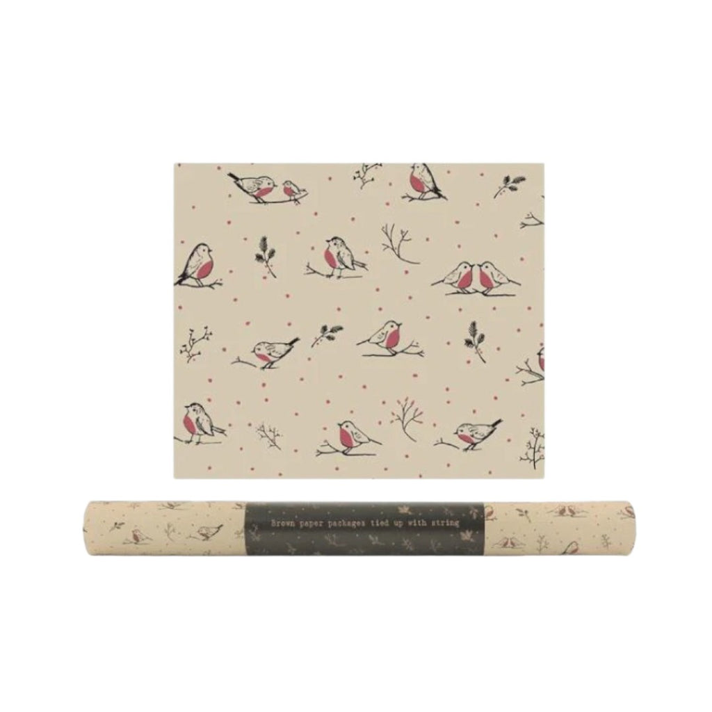 East of India Kraft Wrap 5m Roll - Robins