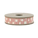 East of India Geometric Ribbon - Dots/ Cream