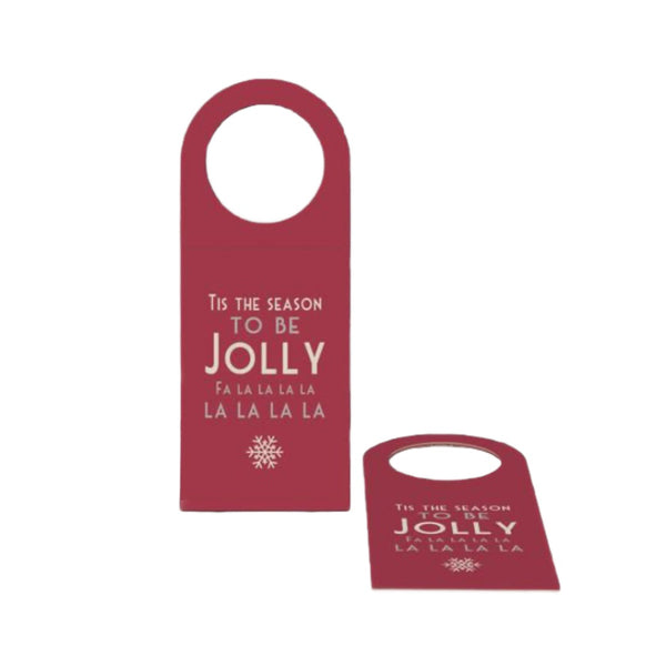 East of India Four Wine Bottle Tags - Tis The Season