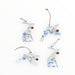 Gisela Graham Blue Meadow Flat Wood Hare Decoration