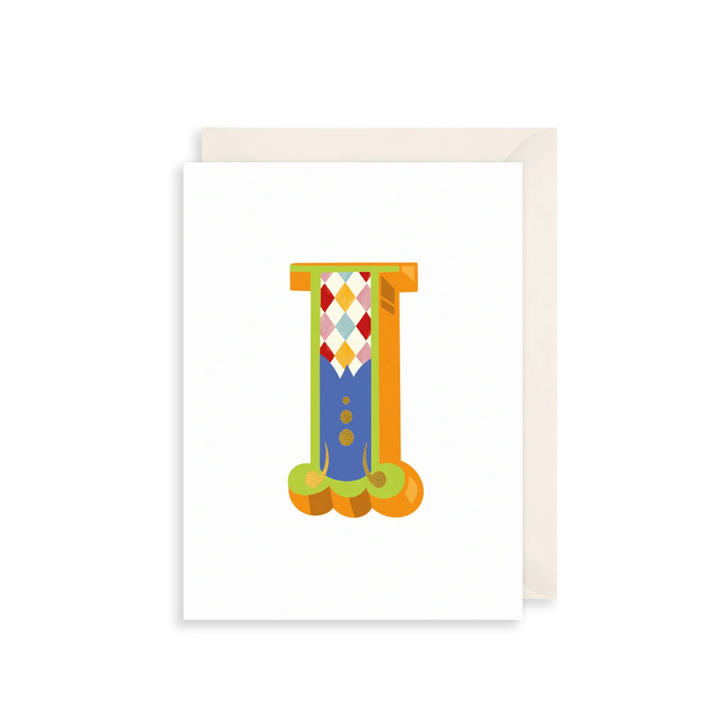The Art File 'I' Alphabet Greetings Card