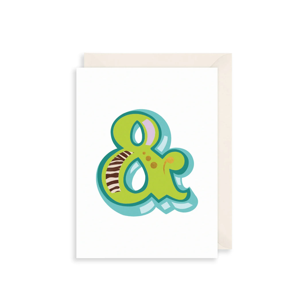 The Art File '&' Alphabet Greetings Card