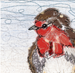 The Rustic Robber Robin Embroidery Art Card