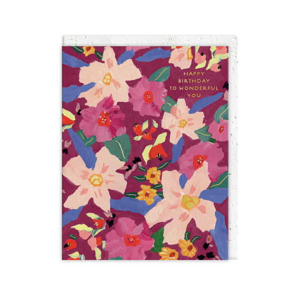 Ohh Deer Wonderful You Blooms Birthday Card