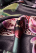 Powder Luxurious Exotic Evening Scarf, Ink