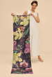 Powder Luxurious Exotic Evening Scarf, Ink