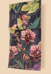Powder Luxurious Exotic Evening Scarf, Ink