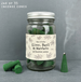 East of India Jar of Incense Cones - Lime, Basil & Mandarin