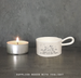 East of India Handled Tea Light Holder - Beware Of The Dog