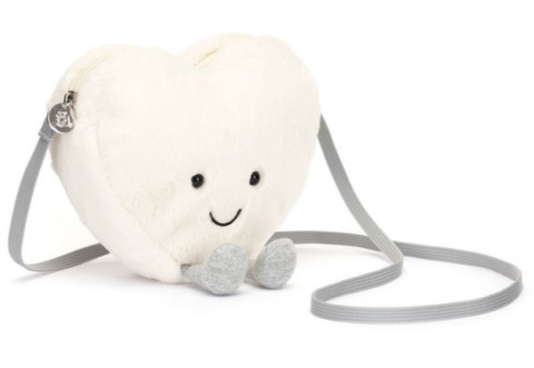 Jellycat Amuseables Cream Heart Bag