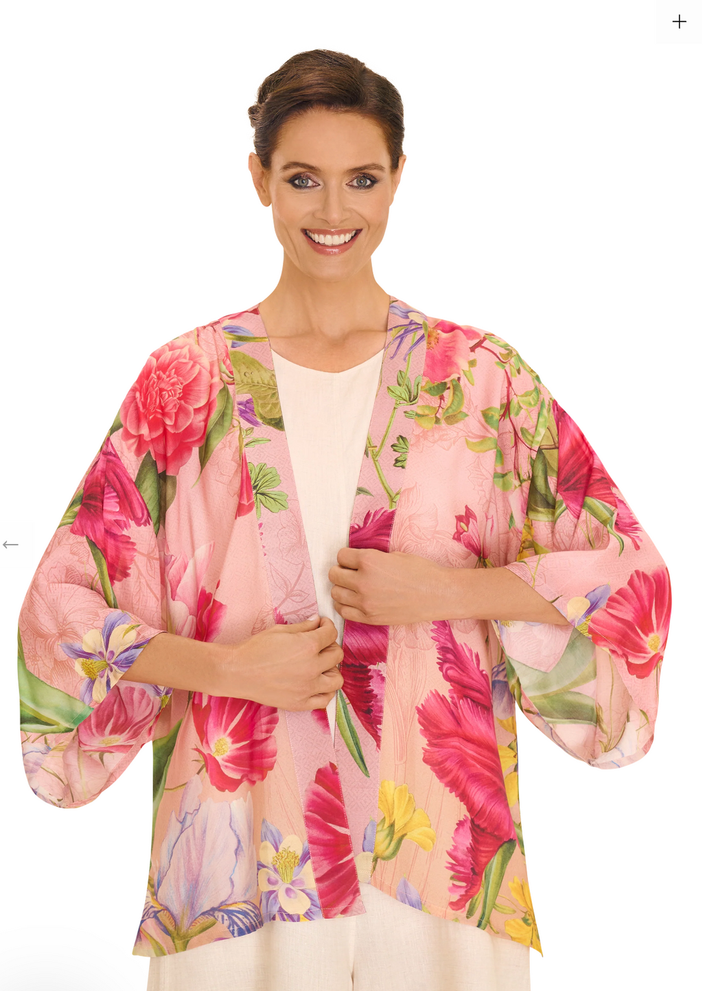 Powder Kimono Jacket - Floral Study - Petal
