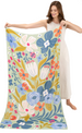 Powder Printed Scarf - Garden Friends in Wild Flowers