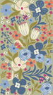 Powder Printed Scarf - Garden Friends in Wild Flowers