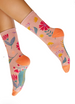 Powder Watercolour Flowers Ankle Socks