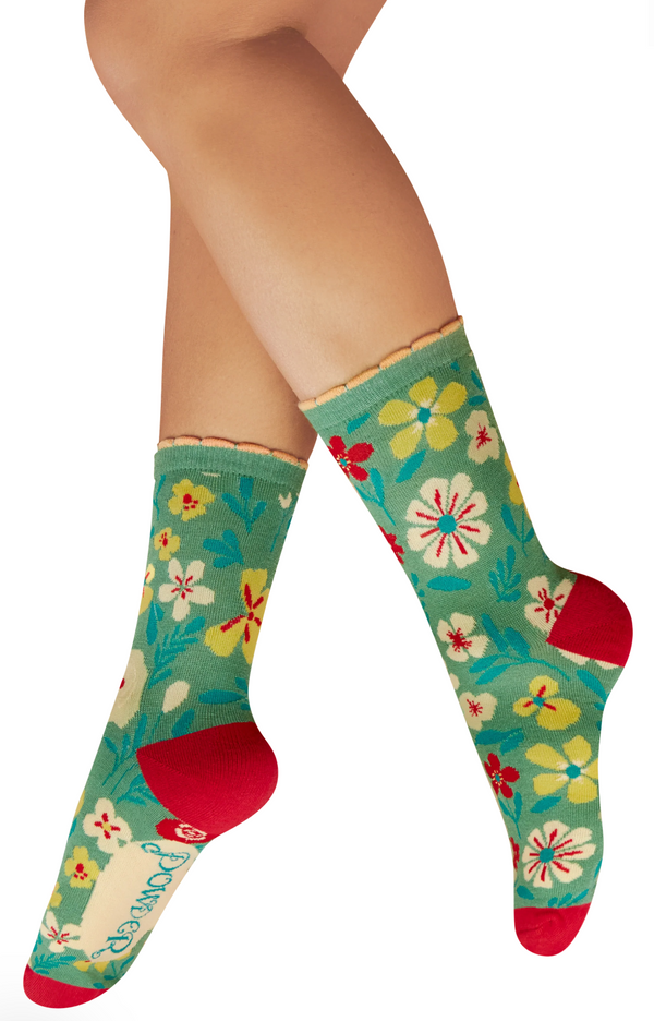 Powder Blooming Lovely Ankle Socks