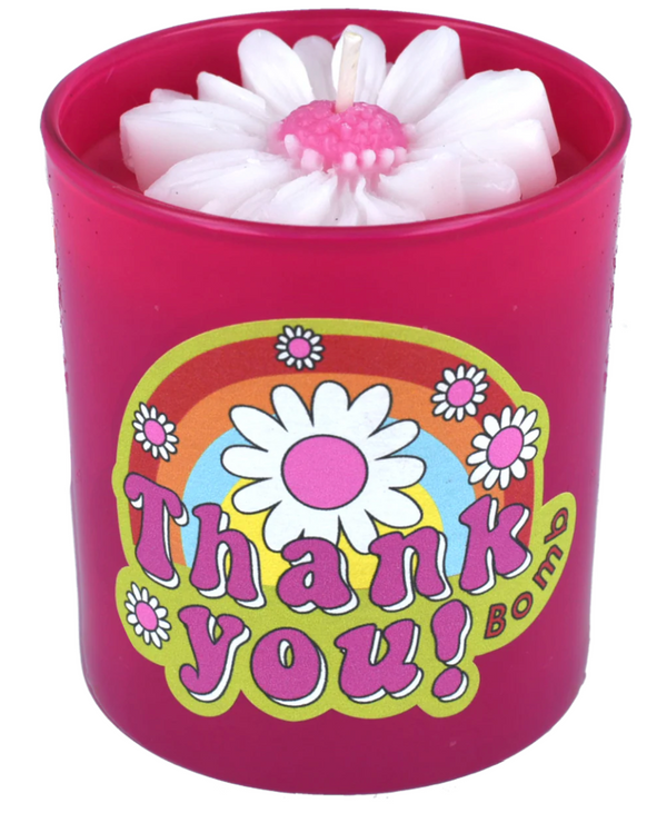 Thank You Flower Candle
