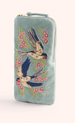 Powder Velvet Sunglasses Pouch - Swooping Swallows