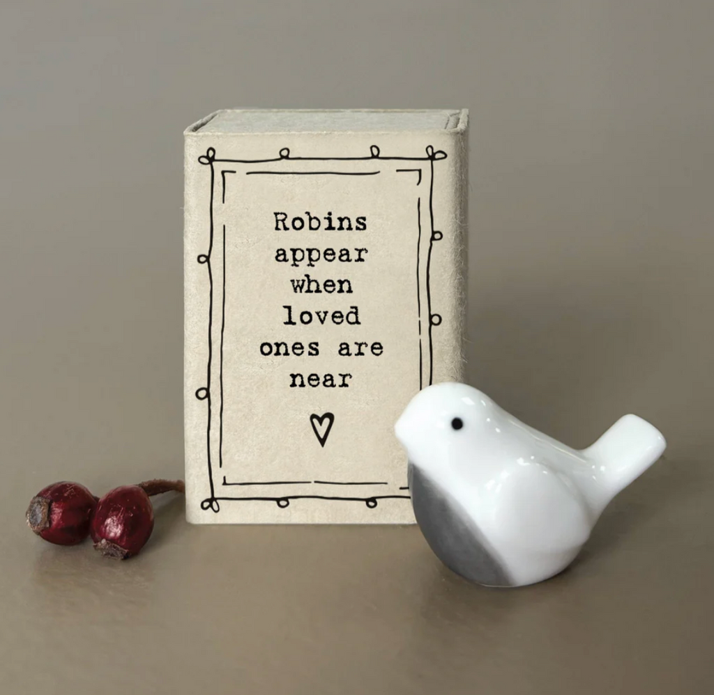 East of India Matchbox - Robins