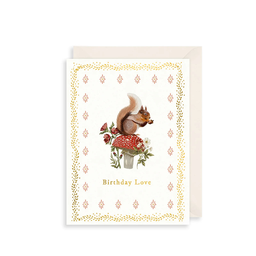 The Art File Birthday Squirrel Greetings Card