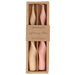 Gisela Graham Tonal Pinks Twist Dinner Candle - Box of 2