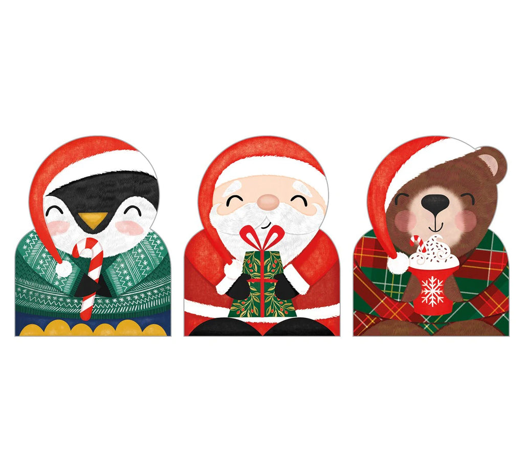 The Art File Christmas Trio Box Cards - Christmas Cuties Set of 12