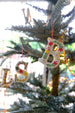Fiona Walker Embroidered Alphabet Letter Christmas Decoration