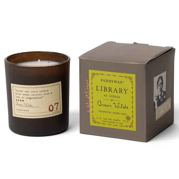 Paddywax Library 6 Oz. Candle - Oscar Wilde