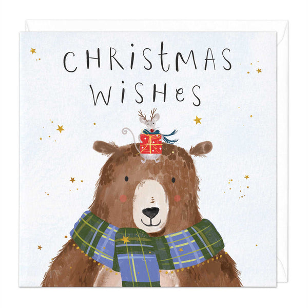Whistlefish Bo Bear Gift Christmas Card