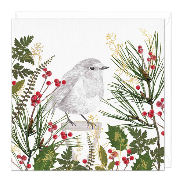 Whistlefish Pencil Robin Christmas Card