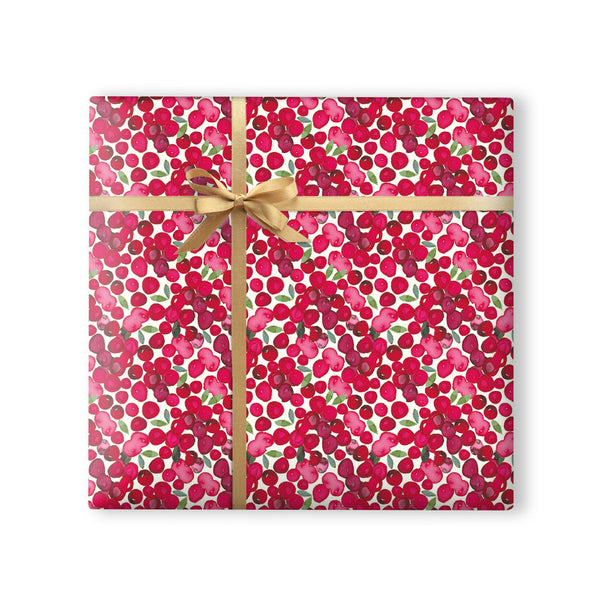 Whistlefish Red Berries Christmas Wrapping Paper