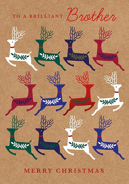 The Art File To A Brilliant Brother Christmas Card