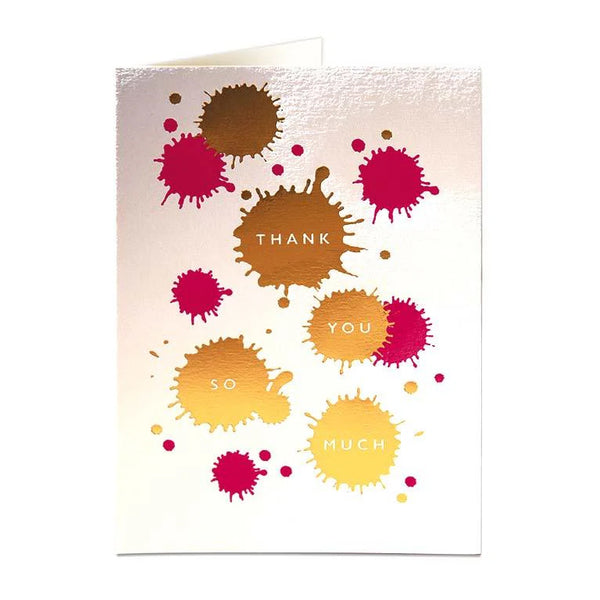 Archivist Thank You Splodges Card