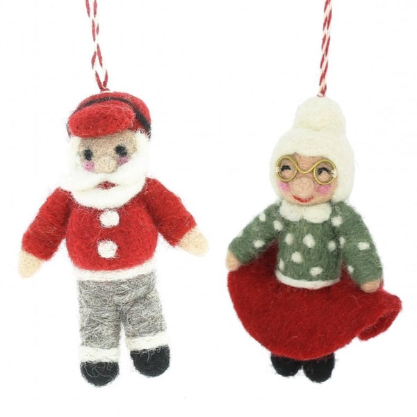 Fiona Walker Mr and Mrs Christmas Decoration