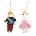 Fiona Walker Christmas Nutcracker Mice Decoration