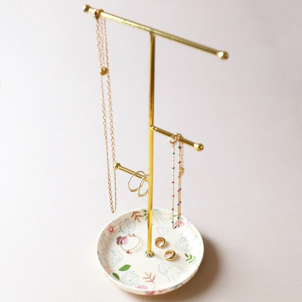Lisa Angel Floral Figures Jewellery Stand