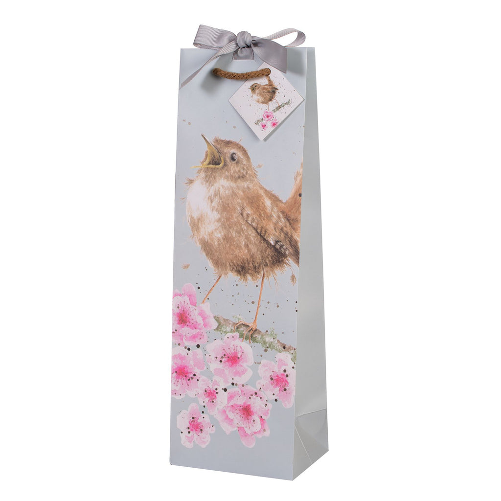 Wrendale 'Garden Birds' wren bottle gift bag