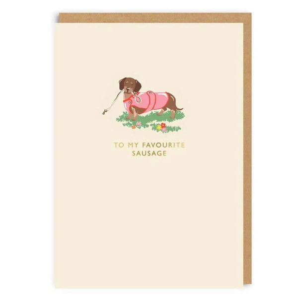 Ohh Deer To My Favourite Sausage Greeting Card