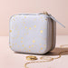 Lisa Angel Mini Square Stars Travel Jewellery Case in Grey