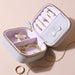Lisa Angel Mini Square Stars Travel Jewellery Case in Grey