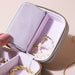 Lisa Angel Mini Square Stars Travel Jewellery Case in Grey