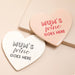 Lisa Angel Mum's Wine Goes Here Ceramic Heart Coaster
